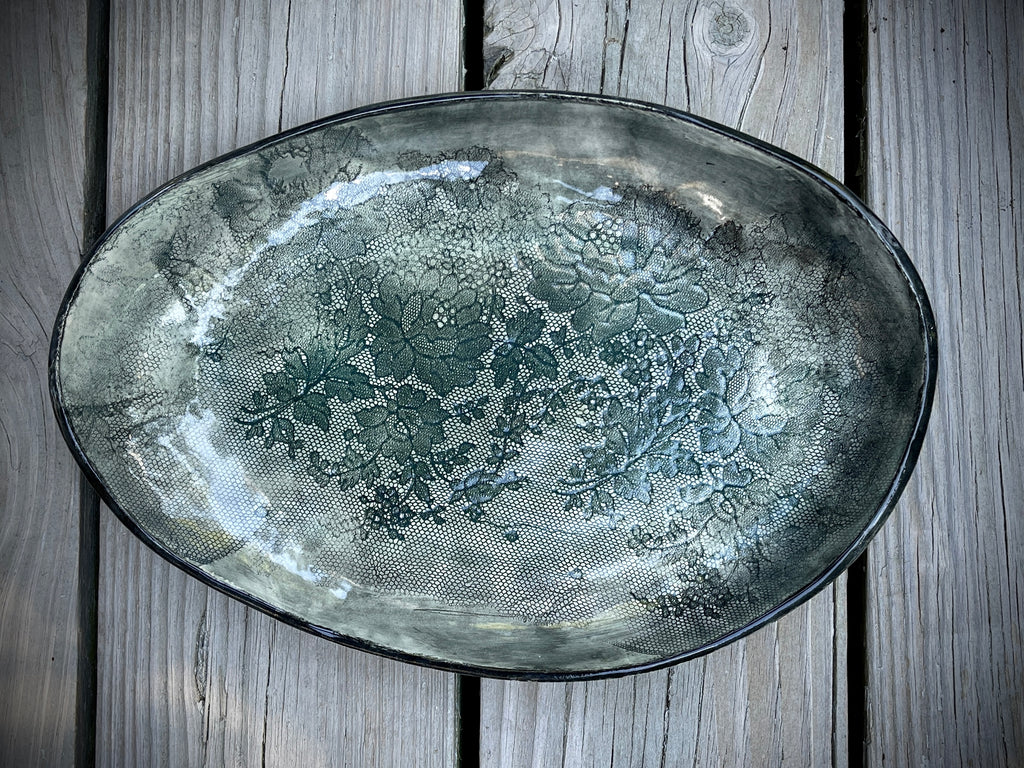 JRN Pottery - Lace Lake Dish