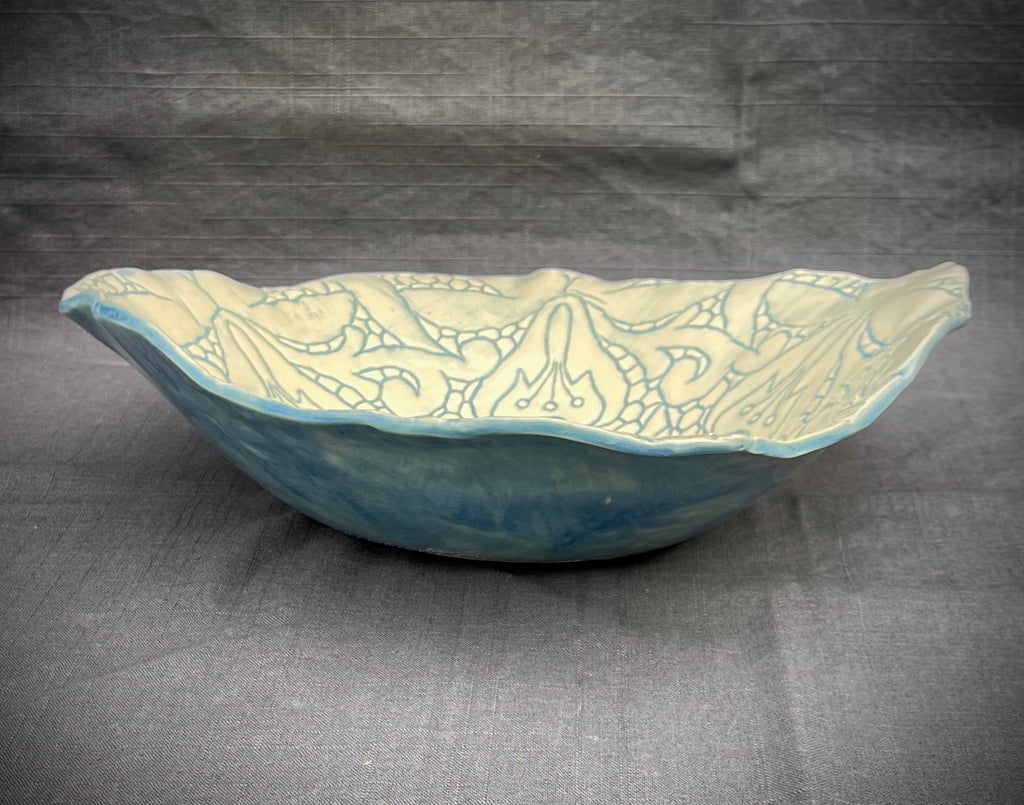 JRN Pottery- Flower Lace Bowl
