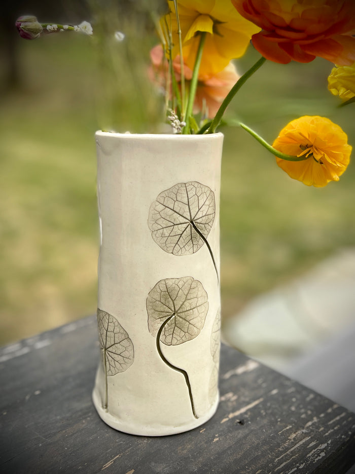 JRN Pottery - Nasturtium Leaf Vase