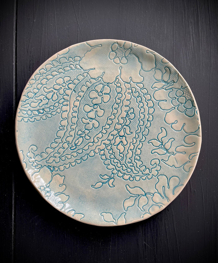 JRN Pottery- Water Flower Platter